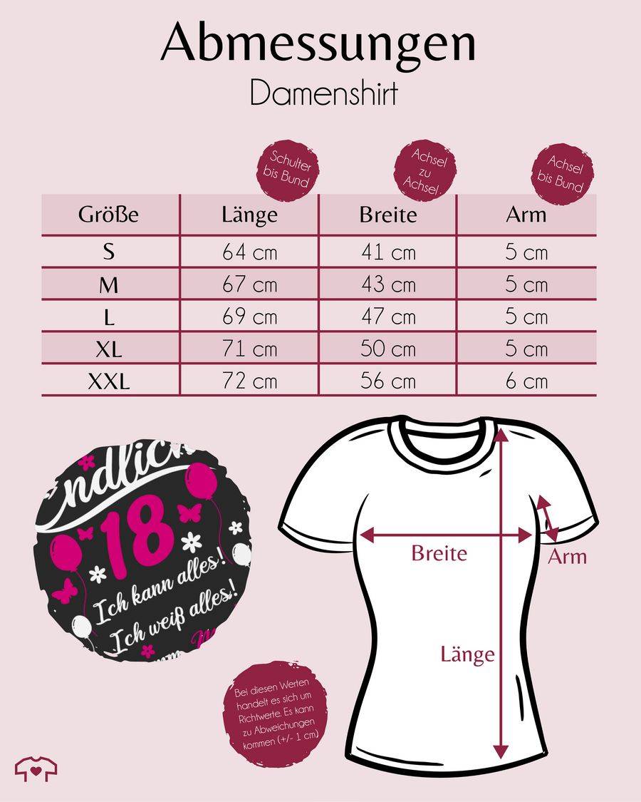 Shirtracer Endlich 18 Geschenk: T-Shirt Turnbeutel Shirtracer