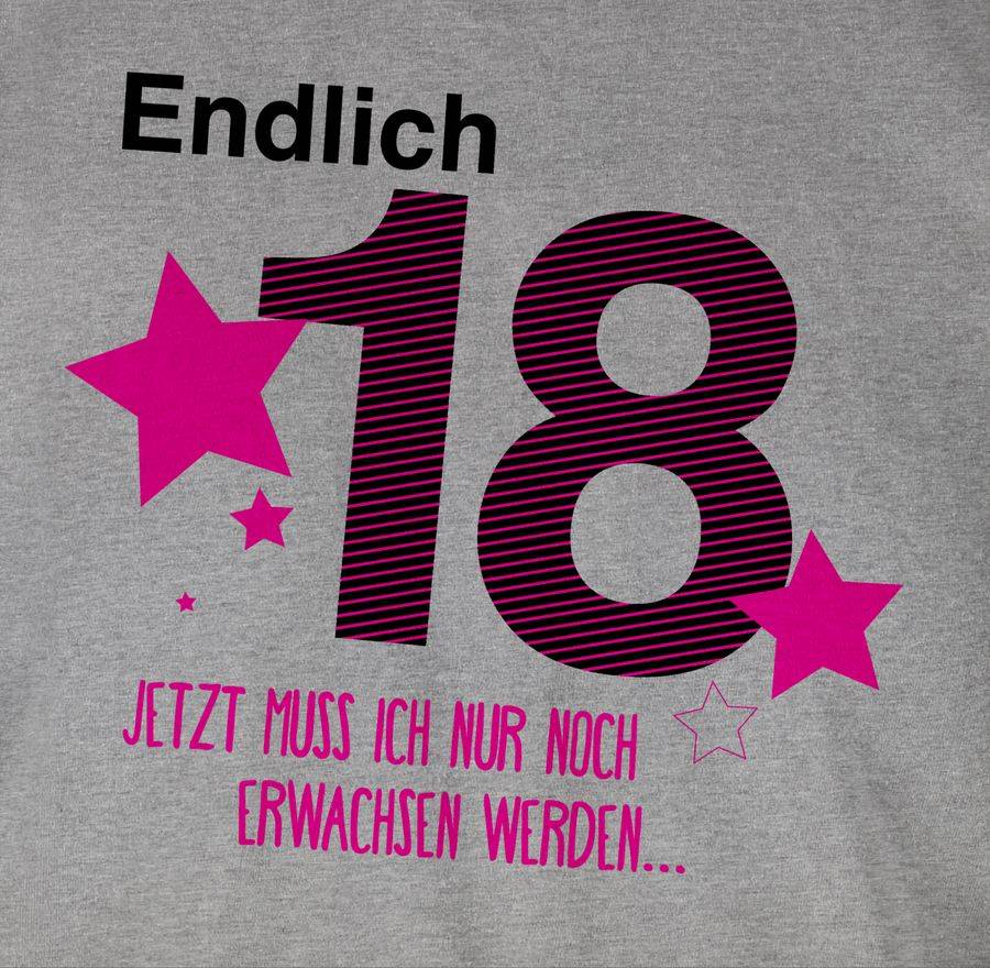 Shirtracer Endlich Achtzehn: T-Shirt Gym Bag Shirtracer