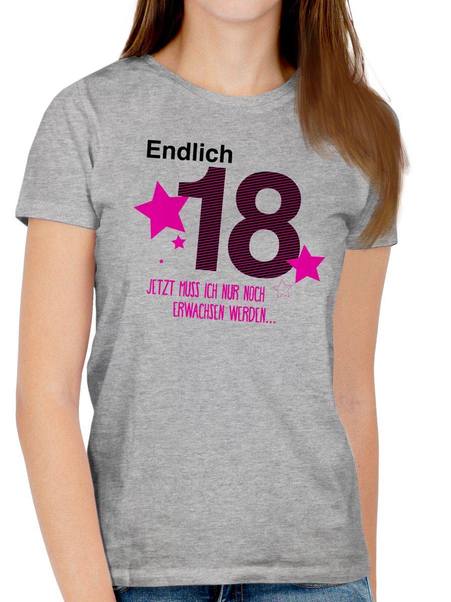 Shirtracer Endlich Achtzehn: T-Shirt Gym Bag Shirtracer