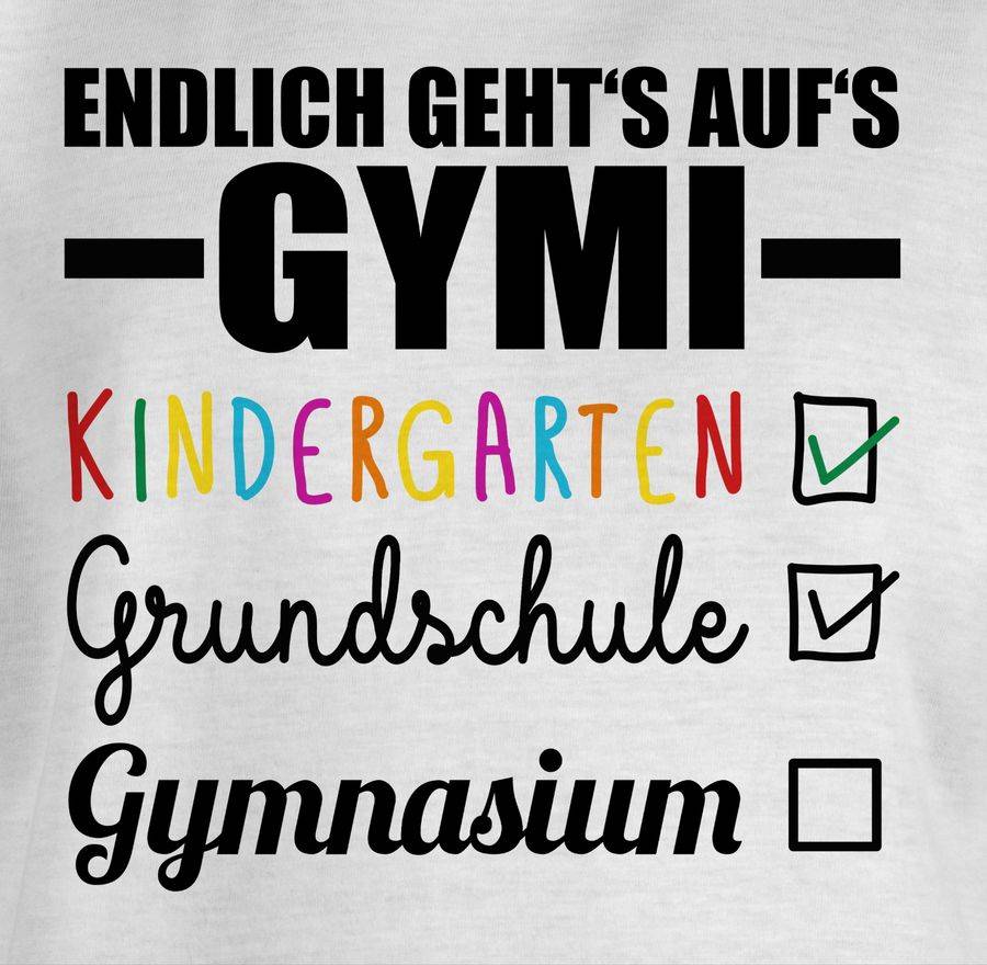 Shirtracer Endlich Geht's Auf's Gymi - Schwarz/bunt Shirts & Mehr Shirtracer
