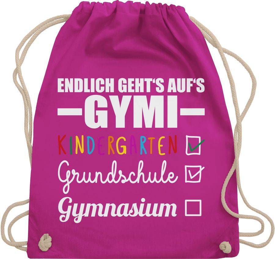 Shirtracer Endlich geht's auf's Gymi - weiß/bunt Shirts & Mehr Shirtracer