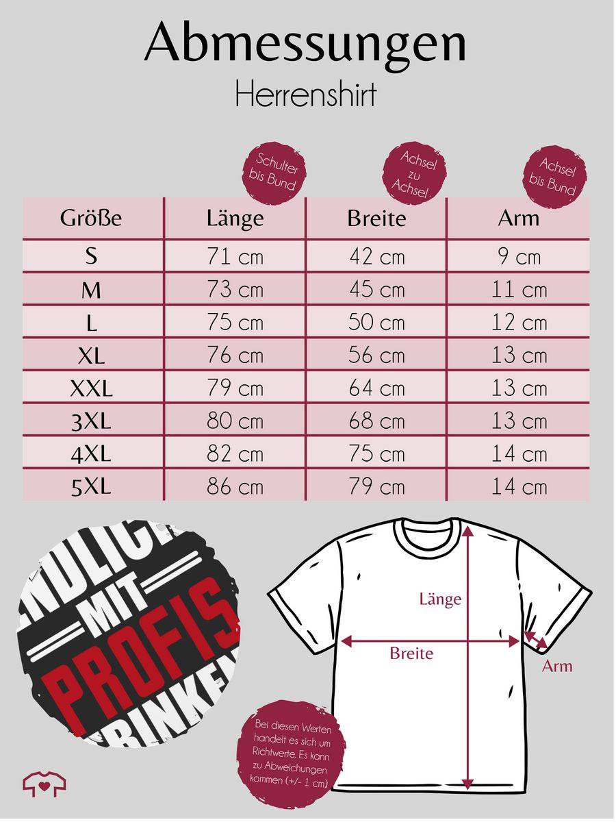Shirtracer Endlich Mit Profis Trinken - Weiß/rot Shirts & Mehr Shirtracer