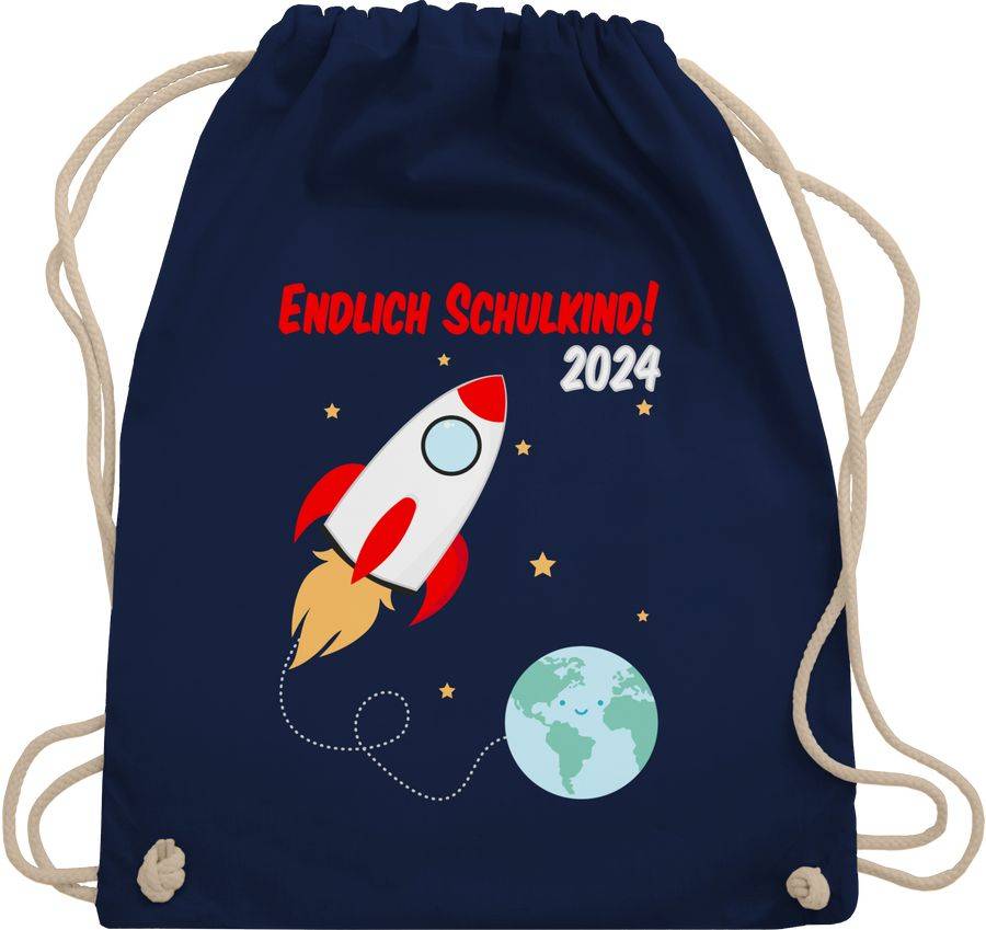 Shirtracer Endlich Schulkind Rakete 2024 Shirts & Mehr Shirtracer