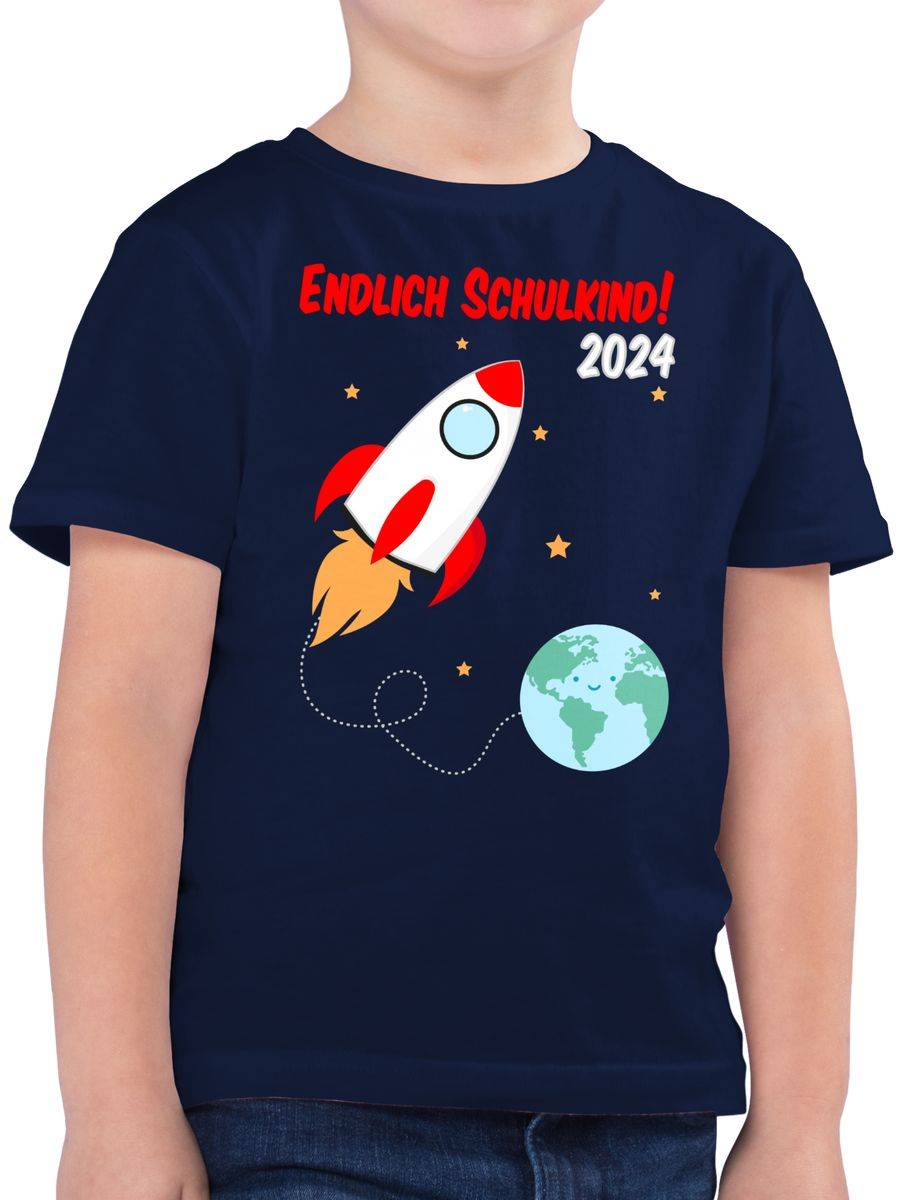 Shirtracer Endlich Schulkind Rakete 2024 Shirts & Mehr Shirtracer
