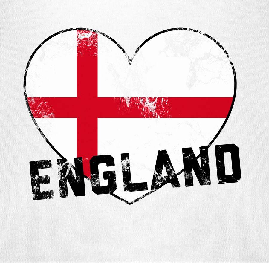 Shirtracer England Herz Vintage Shirts & Mehr Shirtracer
