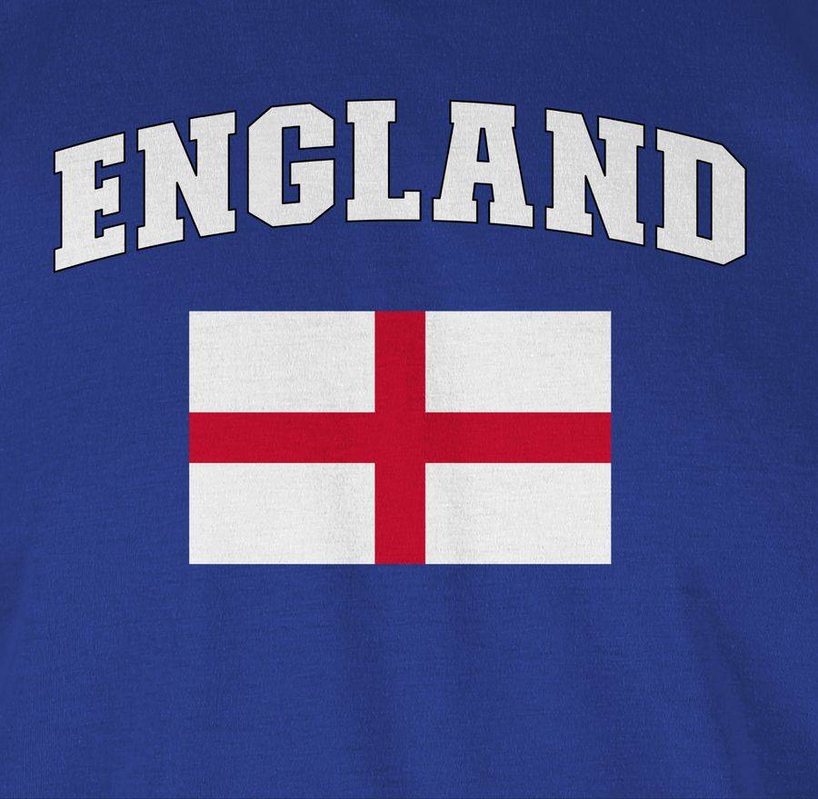 Shirtracer England Schriftzug Mit Flagge United Kingdom UK Britannien British Shirtracer