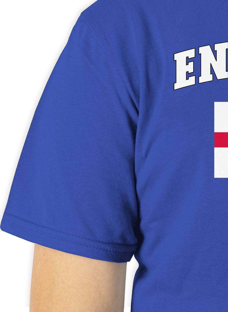 Shirtracer England Schriftzug Mit Flagge United Kingdom UK Britannien British Shirtracer