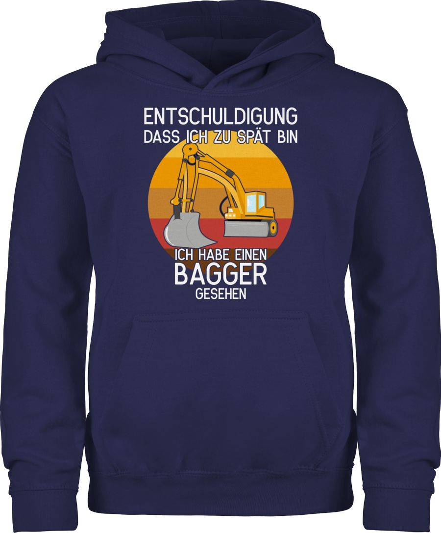 Shirtracer Entschuldigung dass ich zu spät bin - Bagger gesehen: T-Shirt Turnbeutel Shirtracer