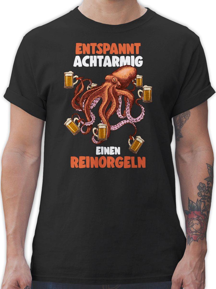 Shirtracer Entspannt achtarmig einen reinorgeln - 8 armig - reinorgelson - Bier Sauf Saufen Shirtracer