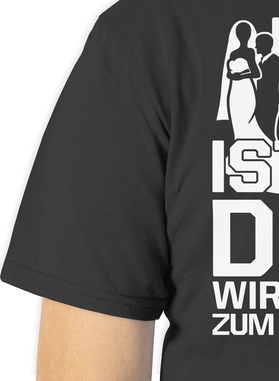 Shirtracer Er Ist Der Depp Wir Sind Nur Zum Saufen Hier - Weiß: T-Shirt Turnbeutel Shirtracer