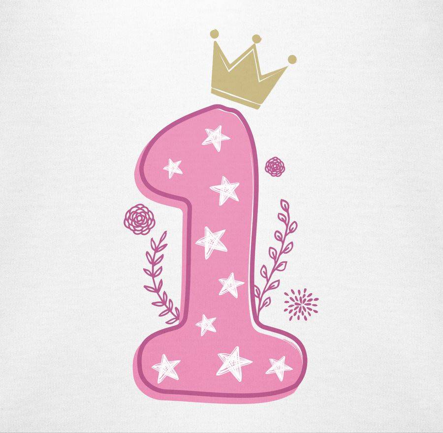 Shirtracer Erster Mädchen Krone Sterne Shirts & Mehr Shirtracer