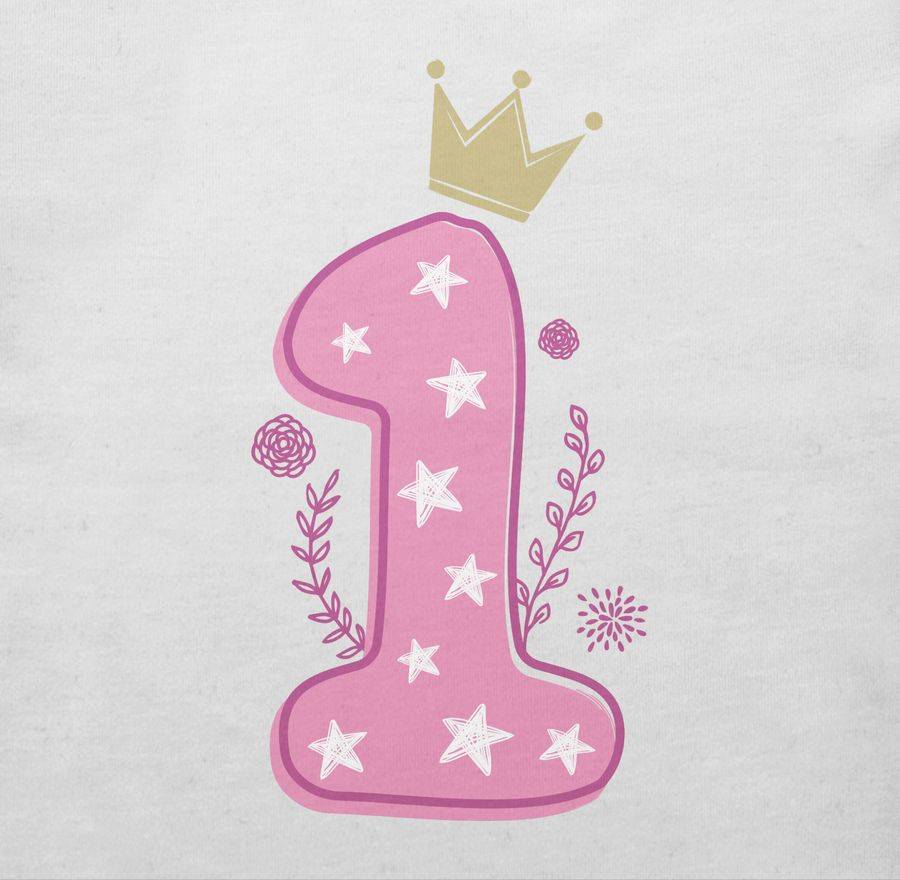 Shirtracer Erster Mädchen Krone Sterne Shirts & Mehr Shirtracer