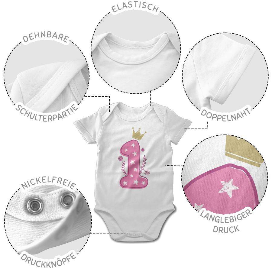 Shirtracer Erster Mädchen Krone Sterne Shirts & Mehr Shirtracer