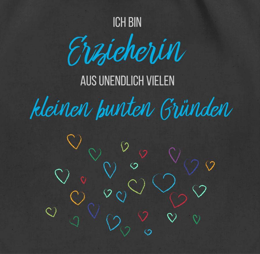 Shirtracer Erzieherin Aus Vielen Kleinen Gründen: Tshirt Turnbeutel Shirtracer