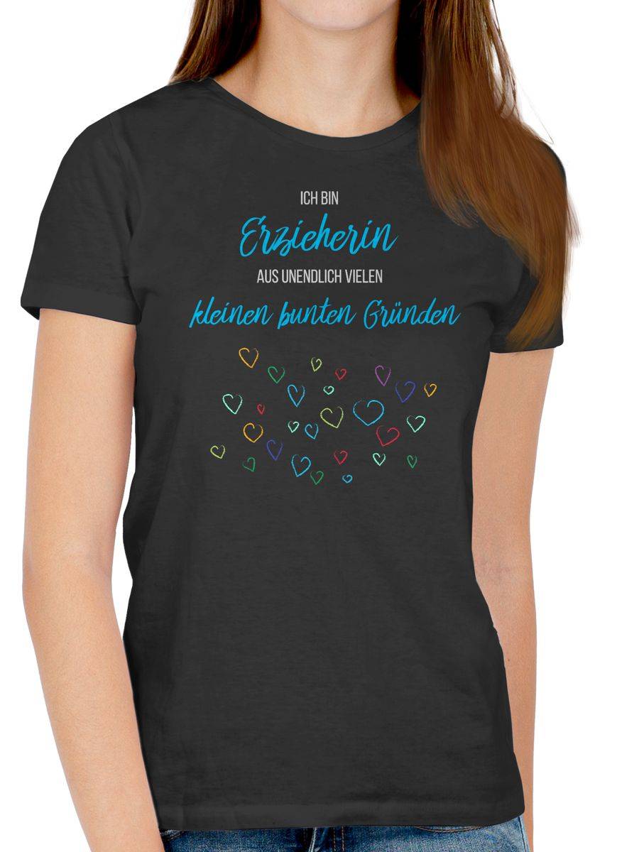 Shirtracer Erzieherin Aus Vielen Kleinen Gründen: Tshirt Turnbeutel Shirtracer
