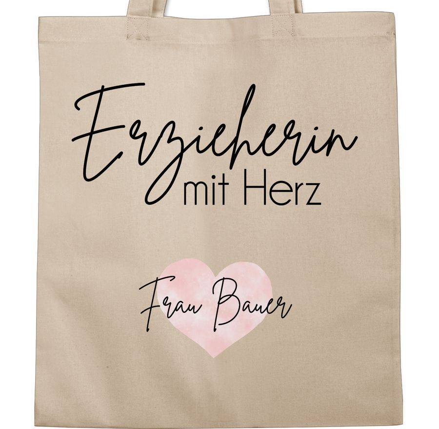 Shirtracer Erzieherin Mit Herz Mit Name Abschiedsgeschenk Erzieherin Kita Danke Erzieherin Geschenke Erzieherin Abschied Shirtracer