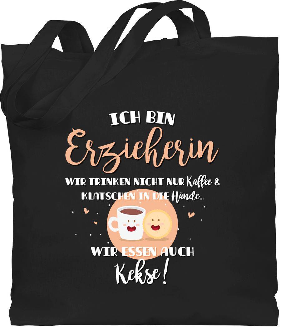 Shirtracer Erzieherin trinken nicht nur Kaffee: T-Shirt Turnbeutel Shirtracer