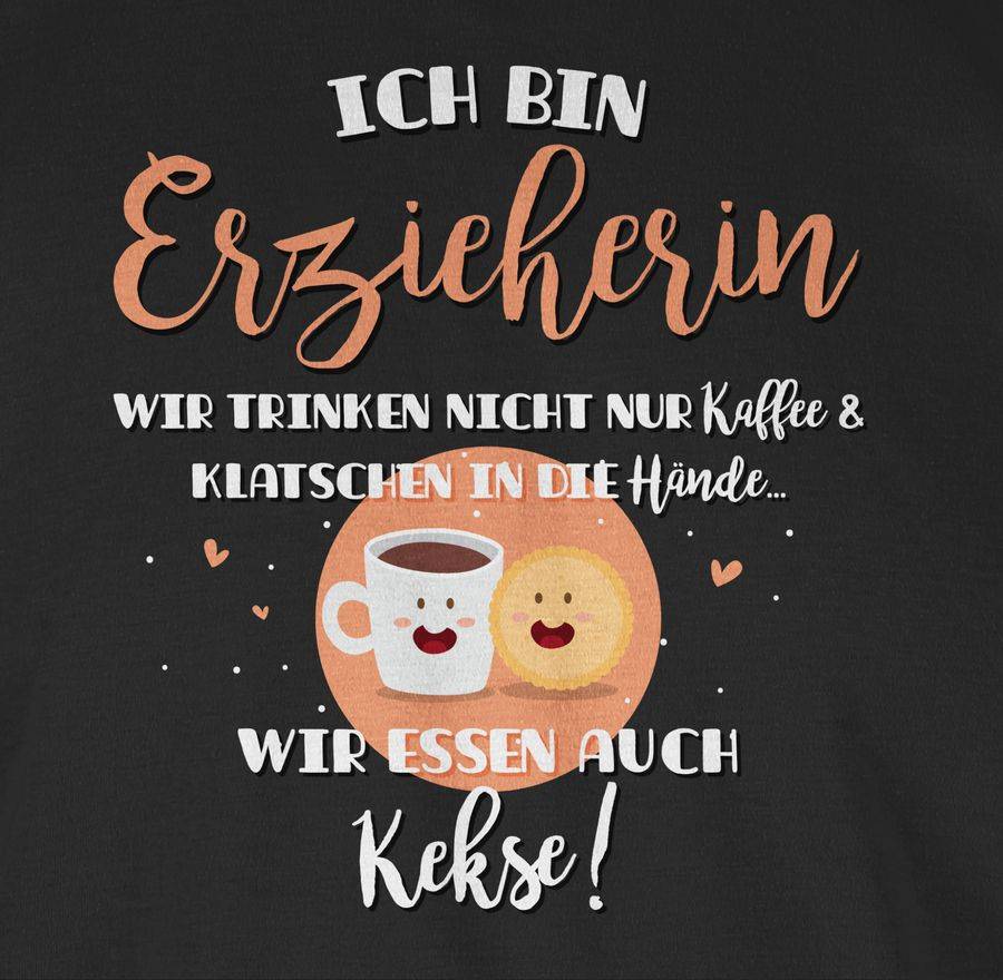 Shirtracer Erzieherin Trinken Nicht Nur Kaffee: T-Shirt Turnbeutel Shirtracer