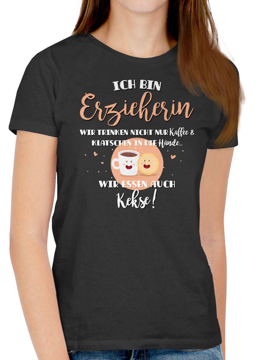 Shirtracer Erzieherin Trinken Nicht Nur Kaffee: T-Shirt Turnbeutel Shirtracer