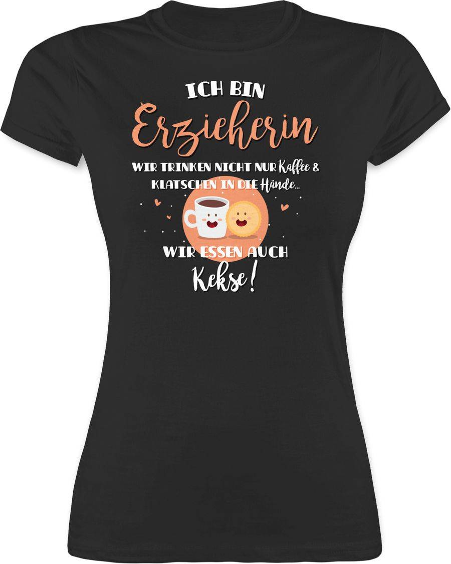 Shirtracer Erzieherin trinken nicht nur Kaffee: T-Shirt Turnbeutel Shirtracer