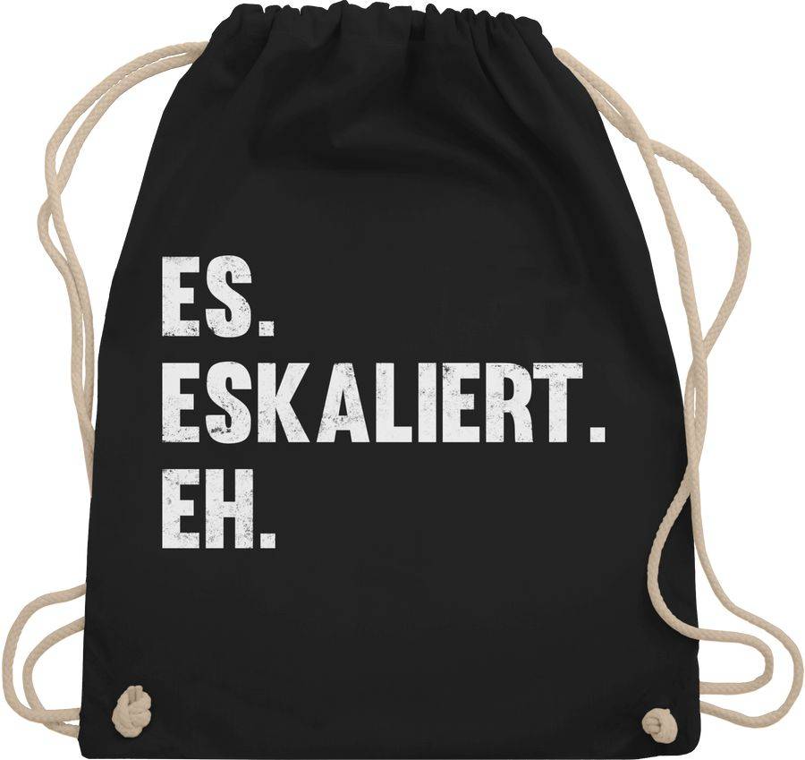 Shirtracer Es eskaliert eh weiß - Vintage Effekt Shirts & Mehr Shirtracer