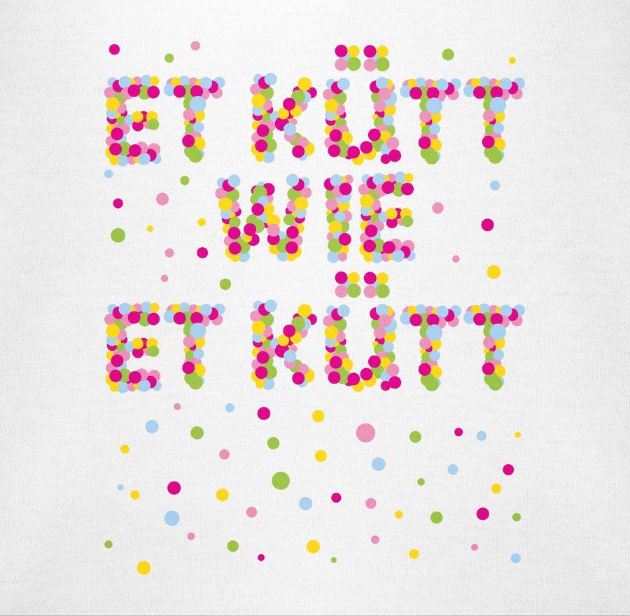 Shirtracer Et Kütt Wie Et Kütt - Konfetti: Tshirt Gym Bag Shirtracer