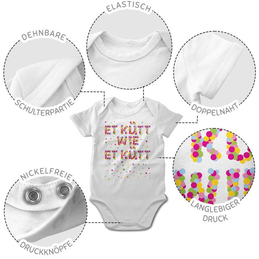 Shirtracer Et Kütt Wie Et Kütt - Konfetti: Tshirt Gym Bag Shirtracer