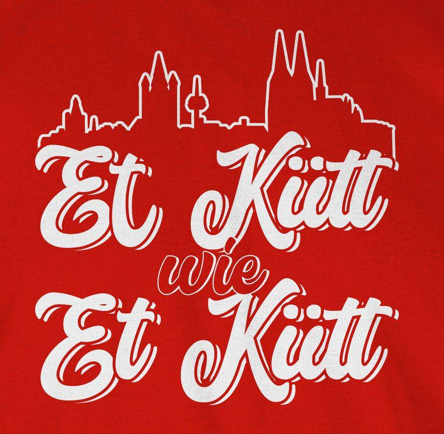 Shirtracer Et Kütt Wie Et Kütt Weiß Köln Silhouette Shirts & Mehr Shirtracer