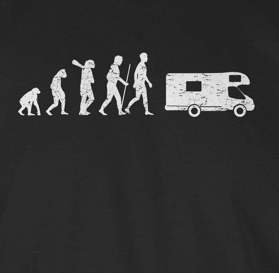 Shirtracer Evolution Camper Weiß: Tshirt Gym Bag Shirtracer