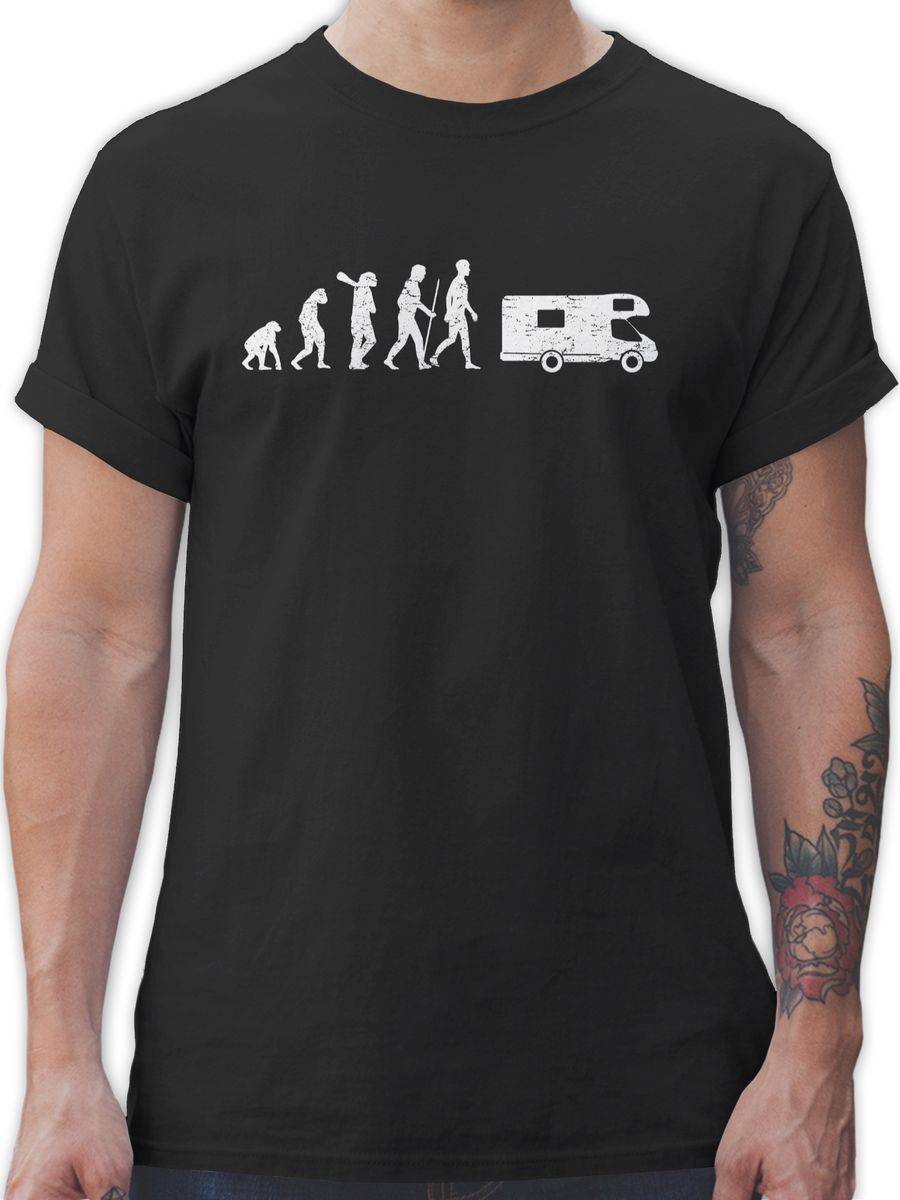 Shirtracer Evolution Camper weiß: Tshirt Gym Bag Shirtracer