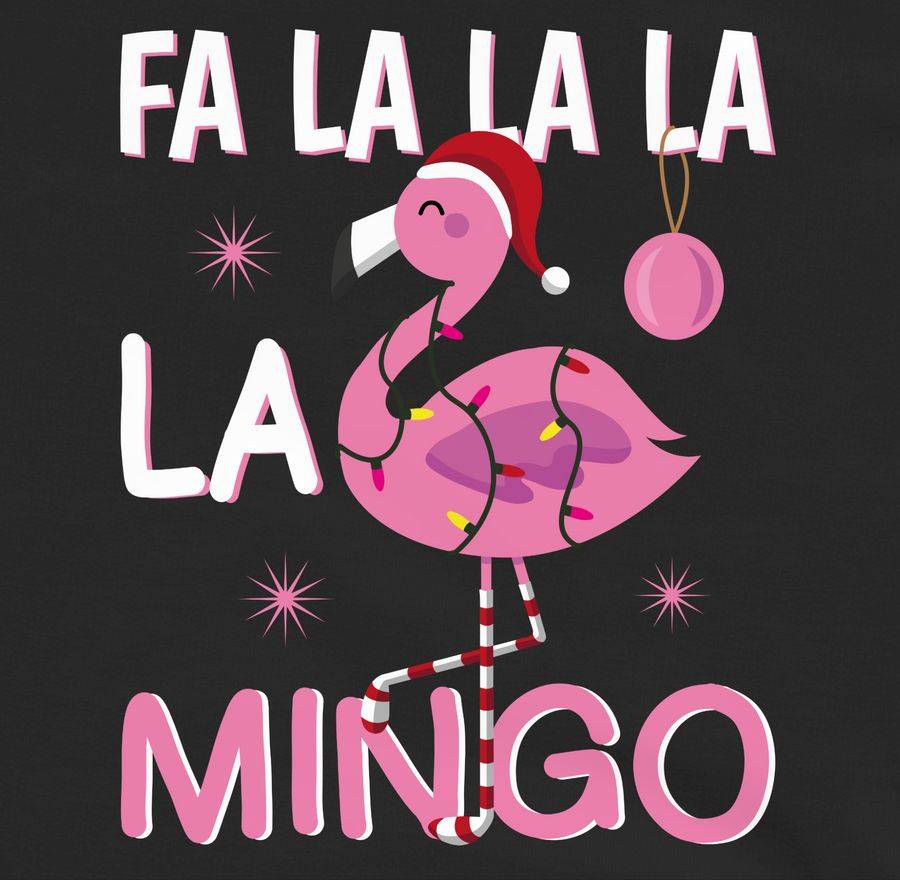 Shirtracer Fa La La La La Mingo Flamingo: T-Shirt Turnbeutel Shirtracer