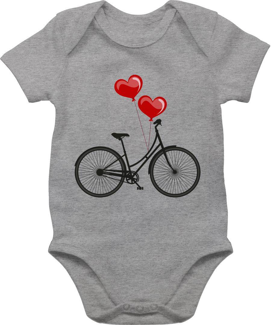 Shirtracer Fahrrad Herz Luftballons: T-Shirt Rucksack Shirtracer