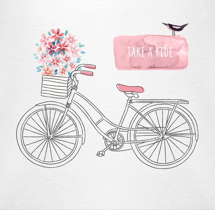 Shirtracer Fahrrad Take A Ride Watercolour Shirts & Mehr Shirtracer