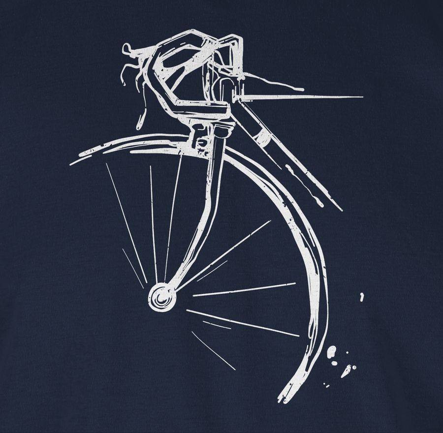 Shirtracer Fahrrad Vintage Effekt: T-Shirt Turnbeutel Shirtracer