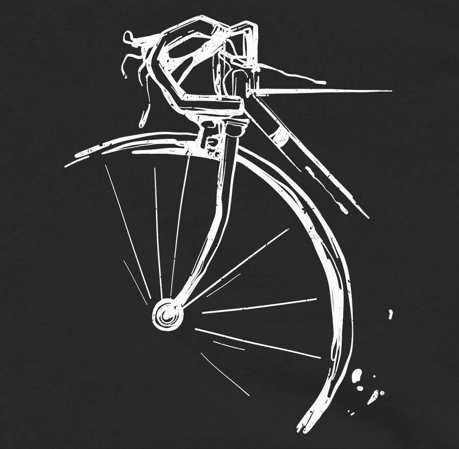 Shirtracer Fahrrad Vintage Effekt: T-Shirt Turnbeutel Shirtracer