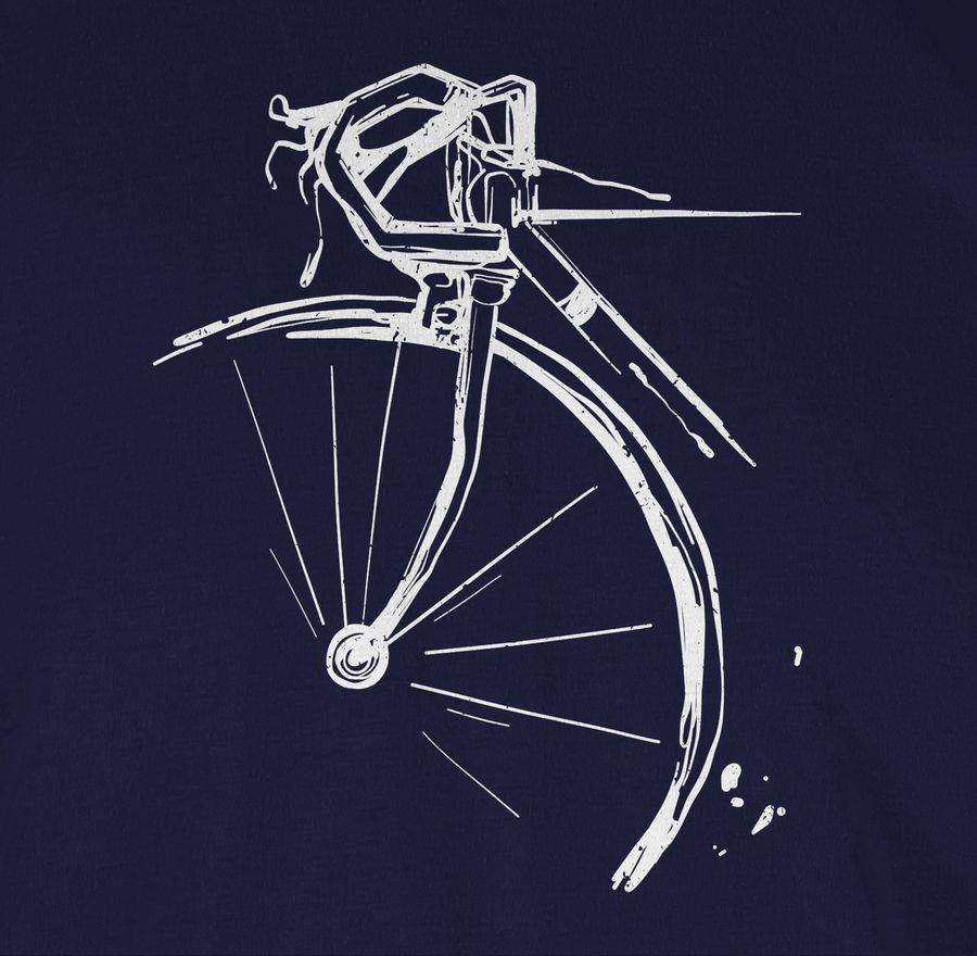 Shirtracer Fahrrad Vintage Effekt: T-Shirt Turnbeutel Shirtracer