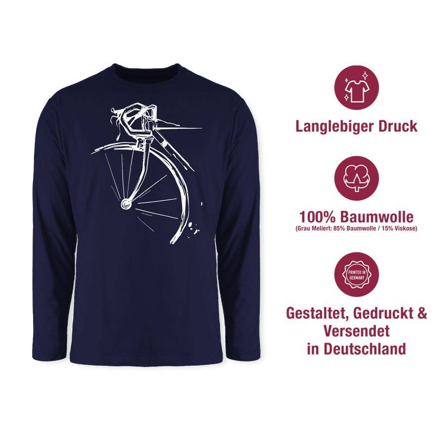 Shirtracer Fahrrad Vintage Effekt: T-Shirt Turnbeutel Shirtracer