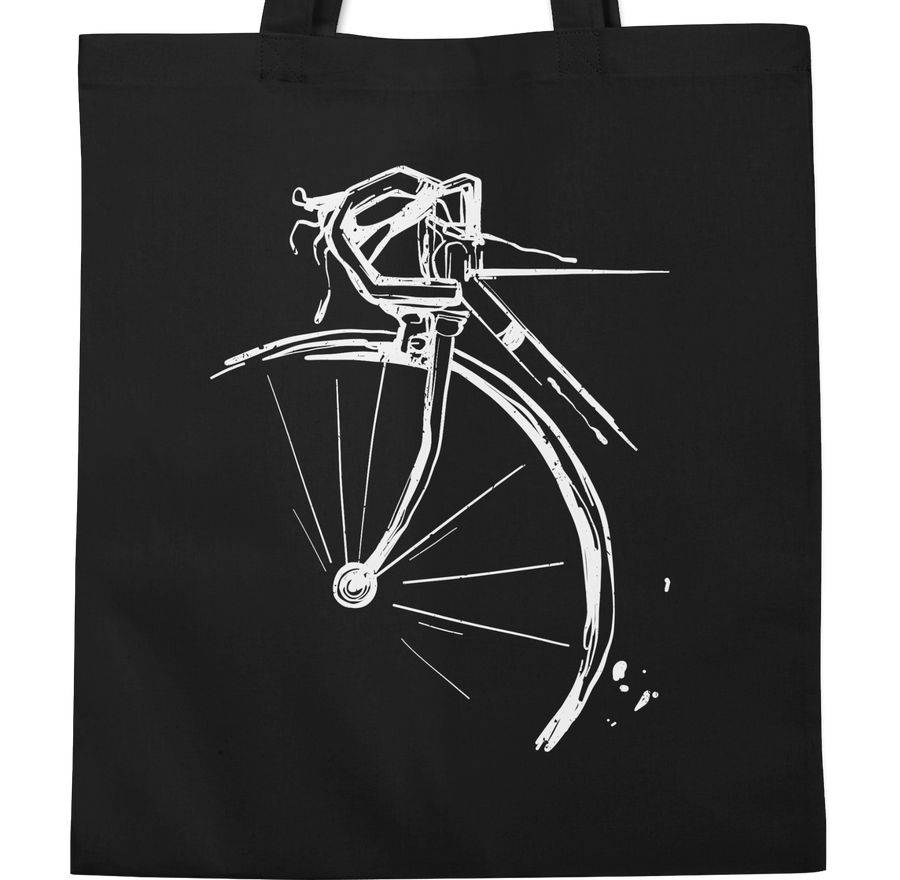 Shirtracer Fahrrad Vintage Effekt: T-Shirt Turnbeutel Shirtracer