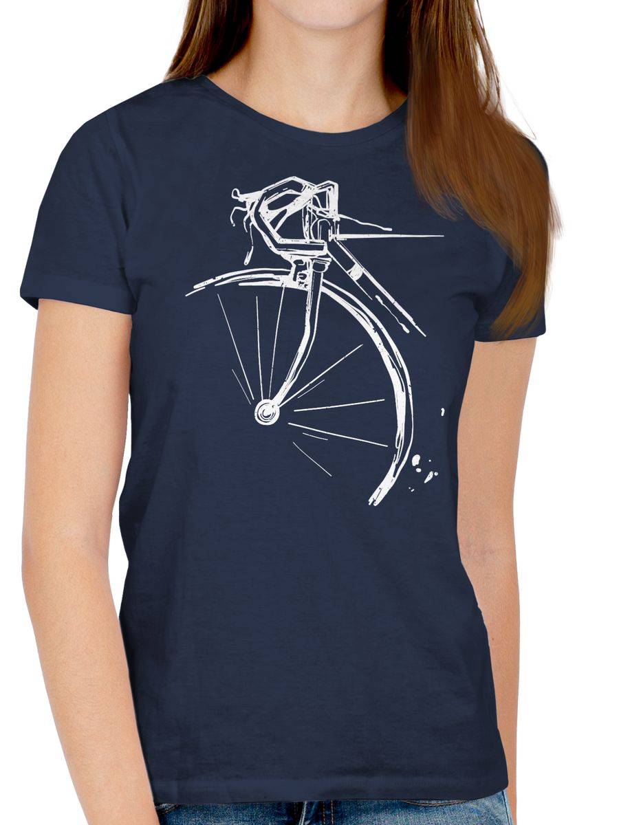 Shirtracer Fahrrad Vintage Effekt: T-Shirt Turnbeutel Shirtracer