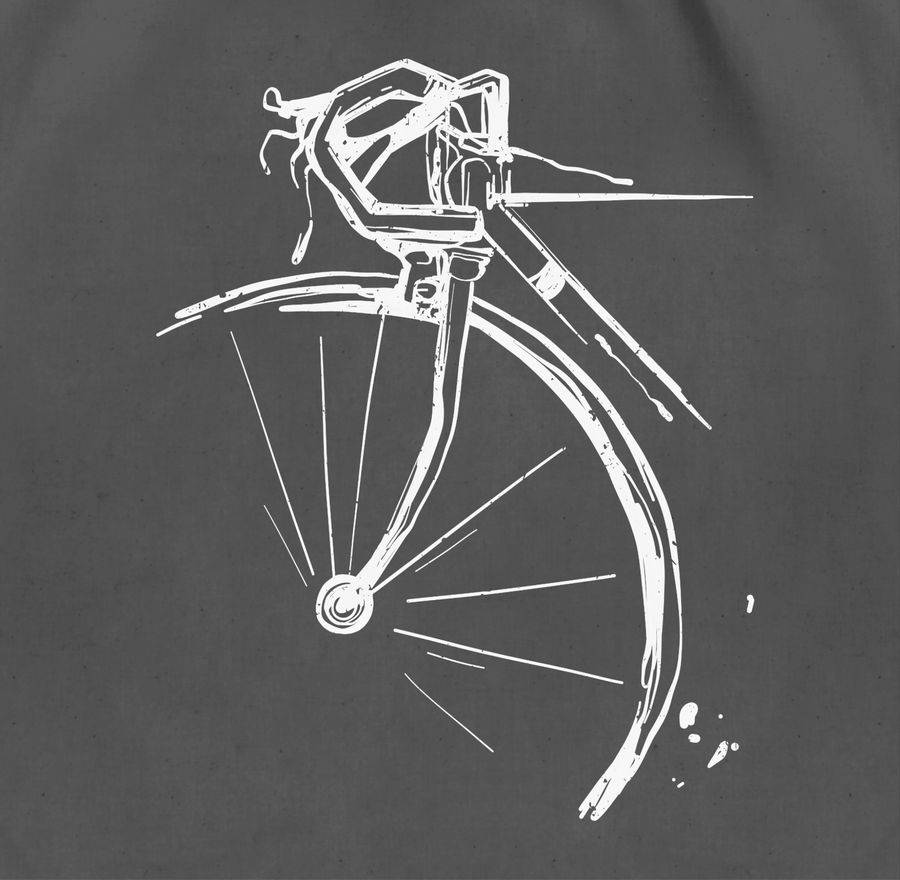Shirtracer Fahrrad Vintage Effekt: T-Shirt Turnbeutel Shirtracer