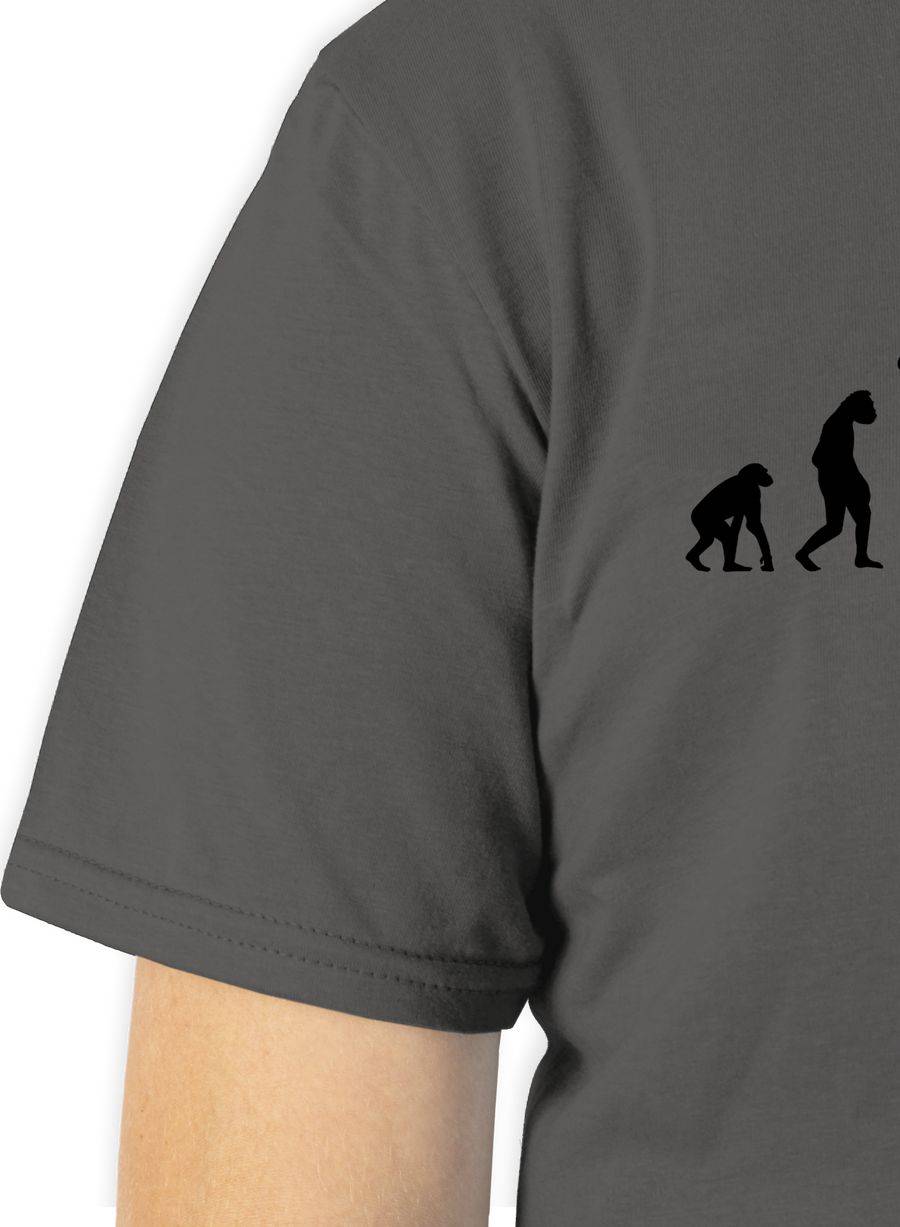 Shirtracer Fallschirmspringen Evolution: T-Shirt Turnbeutel Shirtracer