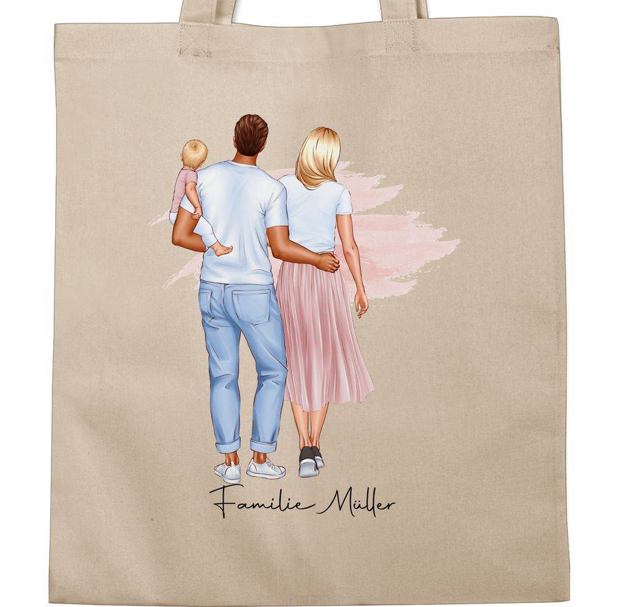 Shirtracer Familie Mutter Vater Baby Kinder: T-Shirt Gym Bag Shirtracer