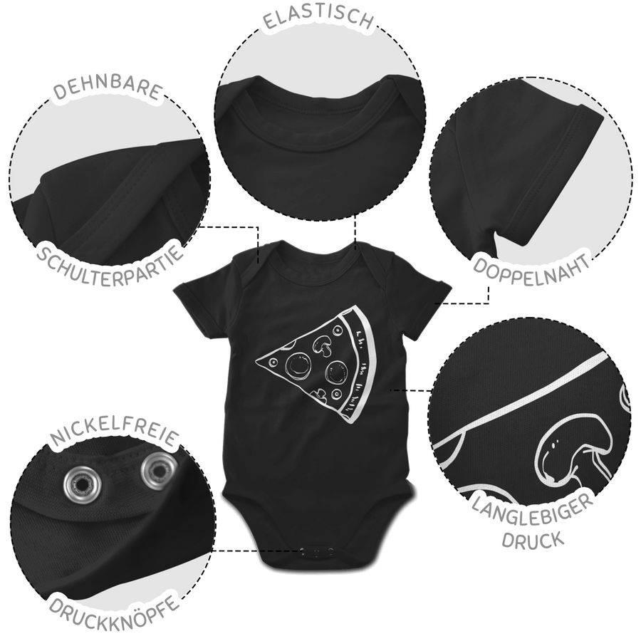 Shirtracer Familien Partnerlook Pizzastück: Tshirt Gym Bag Shirtracer