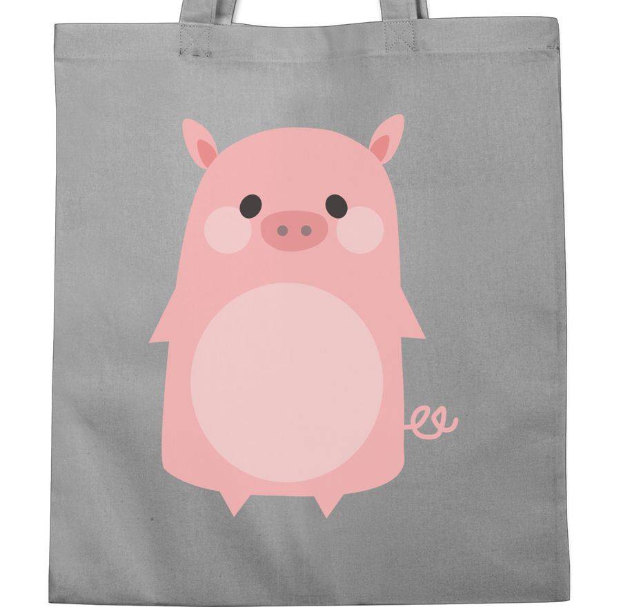 Shirtracer Fasching Kostüm Schweinchen: Tshirt Gym Bag Shirtracer