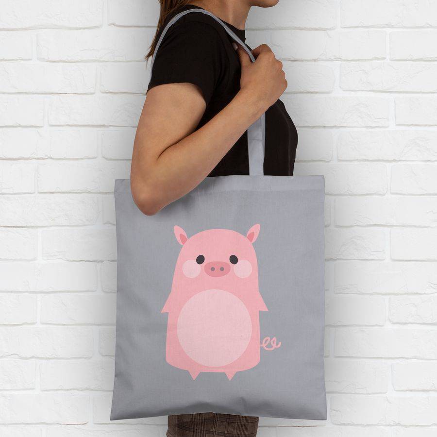 Shirtracer Fasching Kostüm Schweinchen: Tshirt Gym Bag Shirtracer