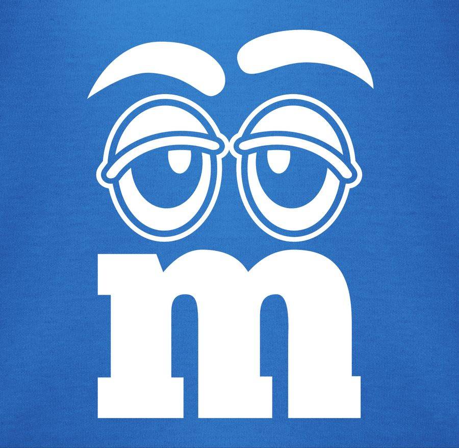 Shirtracer Faschingskostüm Gruppen M&M Aufdruck Gesicht Shirts & Mehr Shirtracer