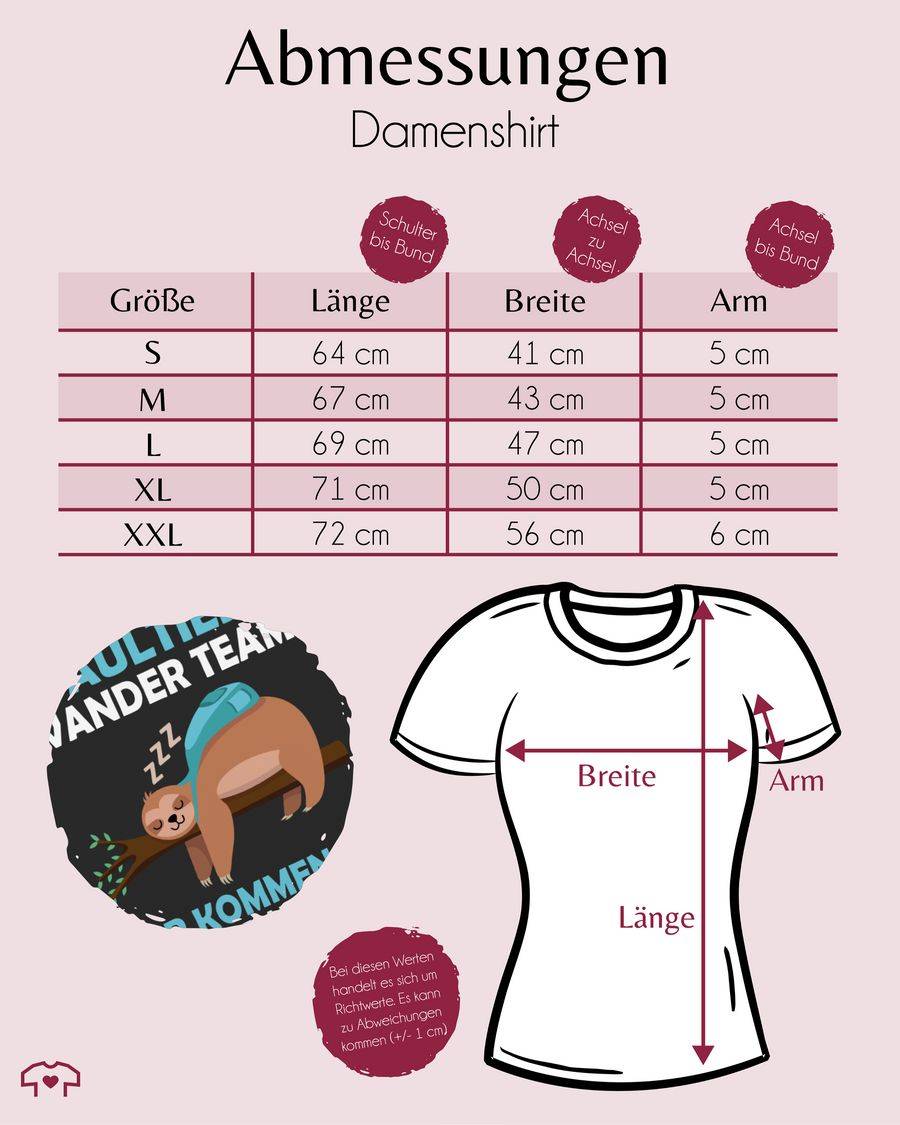 Shirtracer Faultier Wander Team: Tshirt Gym Bag Shirtracer