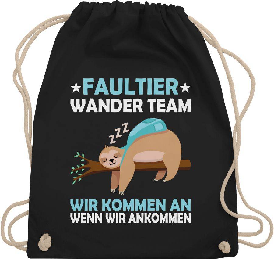 Shirtracer Faultier Wander Team: Tshirt Gym Bag Shirtracer