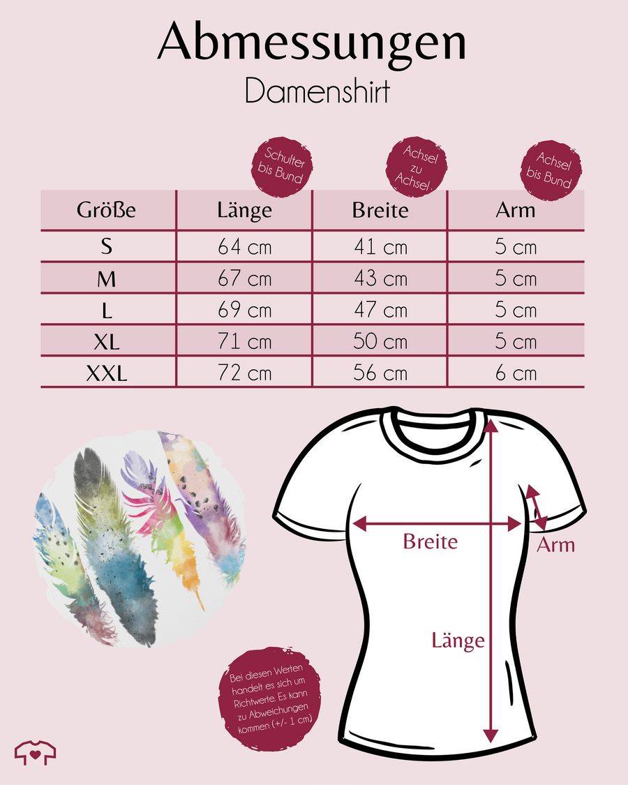 Shirtracer Federn Wasserfarbe Watercolor Feathers: T-Shirt Turnbeutel Shirtracer