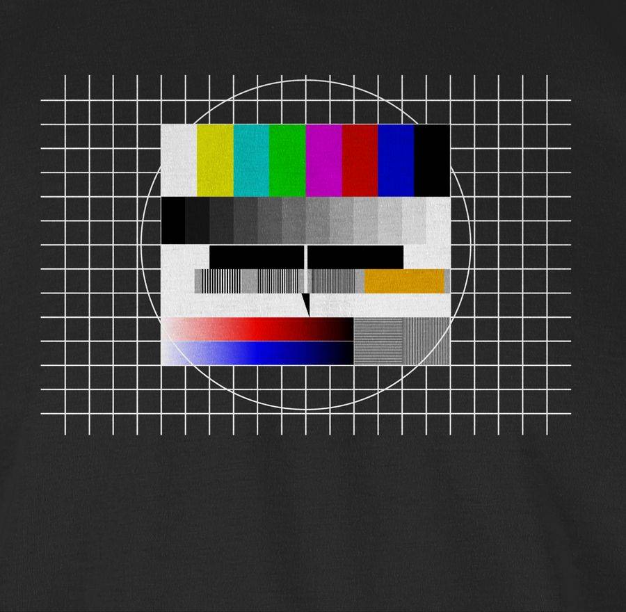 Shirtracer Fernseher TV Testbild Shirts & Mehr Shirtracer